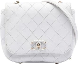 Chanel Pre-owned Vintage Flap Crossbody Bag - - Pre-owned - Donna - Bianco - ONE SIZE