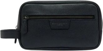 Gianni Chiarini Florence Wash Bag - Dames - Toilettassen - Zwart - ONE Size - Leer - Tassen