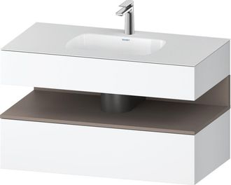 Duravit Qatego Lavabo Encastrado Con Base De Lavabo Consola, - Duravit