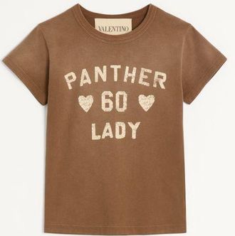Valentino T-Shirt In Cotone Donna NOCCIOLA XL