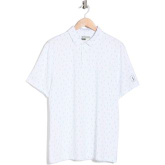 PGA TOUR Short Sleeve Mini Palm Tree Shirt in Bright White at Nordstrom Rack, Size Xx-Large