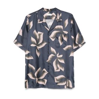Dries Van Noten Short Sleeve Shirts, male, Multicolor, Size: XL Short Sleeve Shirt with Chest Pocket