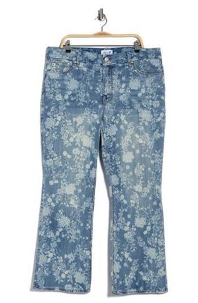 Seven 7 Tummyless Floral Bootcut Jeans in Pathway Floral at Nordstrom Rack, Size 24W
