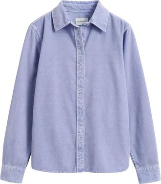 GANT Reg Corduroy Shirt - Dames - Overhemden - Paars - M - Katoen - Overhemden