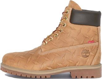 Timberland x Supreme Diamond Plate 6 Inch Premium Waterproof Boot Wheat - 23FW TB0A6DD4-231