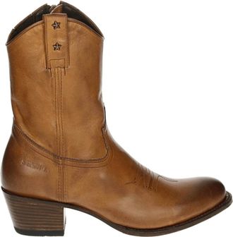 Sendra Westerse Leren Laars Cognac Kleur - Dames - Cowboylaarzen - Bruin - 37 EU - Leer - Schoenen