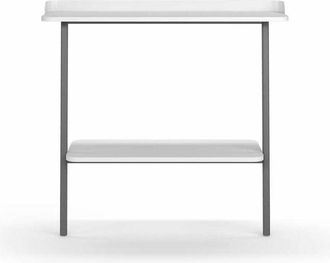 HERDASA Herdasa - Recibidor Modelo 787 Acabado Blanco/grafito, 87.5 Cm (alto) X 111 Cm (ancho) X 31 Cm (prof.)