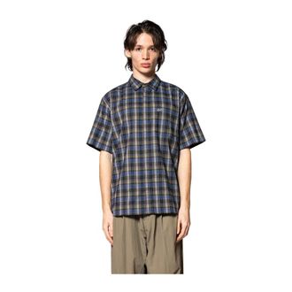 ERL Short Sleeve Shirts, male, Multicolor, Size: L Check Short Sleeve Shirt Woven