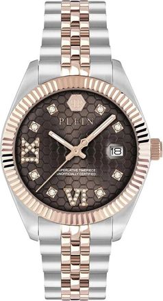 Philipp Plein Date Superlative Crystal Horloge - Dames - Horloges - Grijs - ONE Size - Accessoires