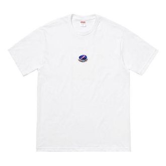 SUPREME FW18 Bottle Cap Tee White Logo Tee SUP-FW18-031