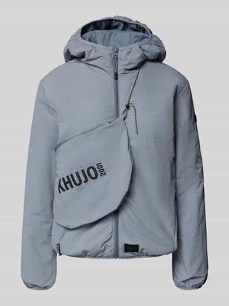 Khujo Jacke mit Kapuze und Label-Detail Modell SHELLY2 in Eisblau, Gr&ouml;&szlig;e XXL