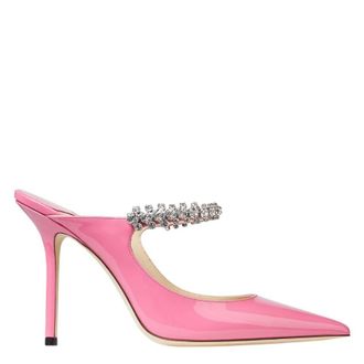 Jimmy Choo London Bing 100 Patent Leather Mules, Brand Size 34.5 ( US Size 4.5 )