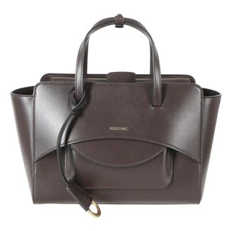 Hidesins Handbags, female, Brown, Size: ONE SIZE Flap M Leather Tote