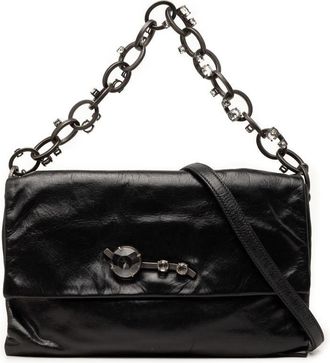 Miu Miu Pre-owned Miu Miu Nappa Crystal Chain Satchel Ladies 1IDEHU1I2UD1I8P0