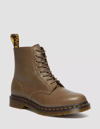 Dr. Martens Mens Dr Martens 1460 Pascal Carrara Mens Boots - Olive - Green - Size: 10