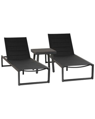 Linon Holland Aluminum 3Pc Set