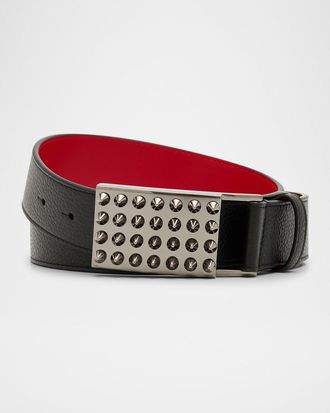 Christian Louboutin Men & apos;s Funky Empire Spikes Belt