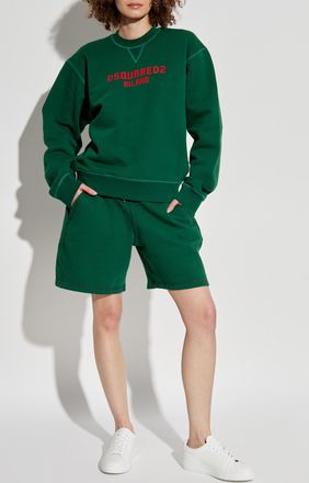 Dsquared2 Sweatshirt With Logo, Womens, Green