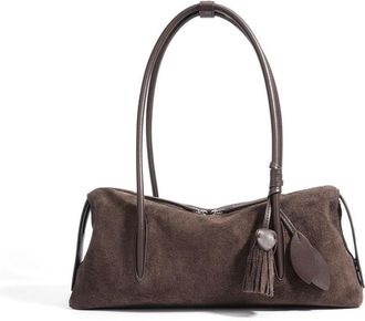 Generic JCVBN Autumn Winter Suede Leather Bag Minimalist Unique Single Shoulder Bag Slouchy Casual Underarm Tote Handbag