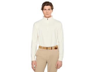 Black Clover Members Only Q-Zip Mens Sweatshirt Vanilla Sand : 2XL, Polyester/Spandex