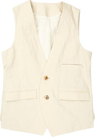 Devoa Gilet in cotone - Toni neutri