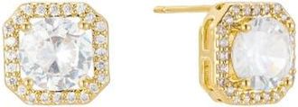 Untamed Petals Adriana Crystal Stud Earrings in Gold at Nordstrom