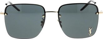 Saint Laurent Klassieke Zwarte Zonnebril - unisex - Zonnebrillen - Grijs - ONE Size - Accessoires