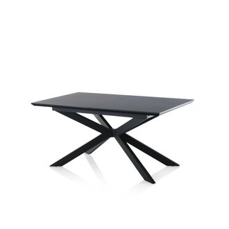 Aquadesign Mesa extensible en metal y mdf negro
