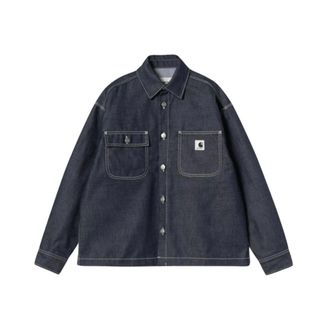 Carhartt Work in Progress Jassen, Heren, Blauw, L, Katoen, Louis Shirt Jac