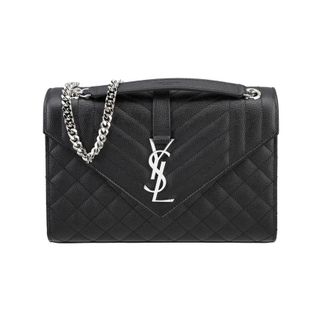 Saint Laurent Ladies Envelope Shoulder Bag In Black