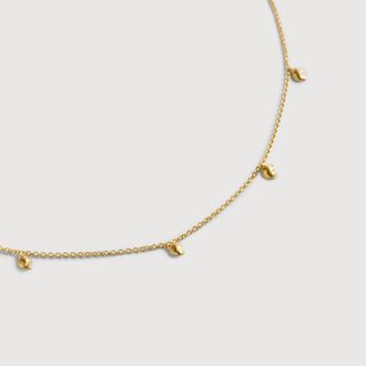 Monica Vinader Gold Fragments Station Necklace