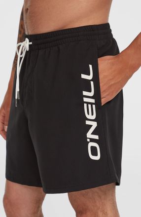 O'Neill Badeshorts ONEILL CALI SHORTS WATER and SUN, Herren, Gr. XXL, N-Gr, schwarz (19010 schwarz out), Polyester, Badehosen Badeshorts, mit Seiten- und Ges&auml;