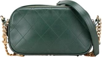 Chanel Pre-owned Camera Bag - Dames - Vintage Schoudertas - Groen - ONE Size - Leer - Vintage