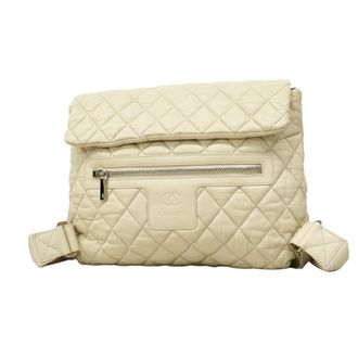 Chanel Ivory Leather Backpack (Pre-Owned)