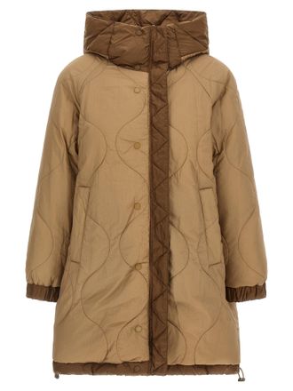 Max Mara Reversible Quilted Down Jacket - Brown