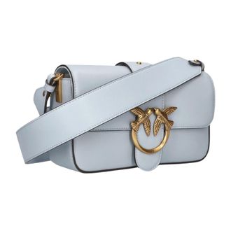 Pinko Pinko, Tassen, Dames, Blauw, ONE Size, Love One Mini Slouchy