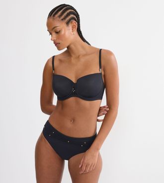 Triumph B&uuml;gel-Bikini-Top TRIUMPH Palina Love by the Sea WP, Damen, Gr. 38, Cup B, schwarz, Microfaser, Obermaterial: 77% Polyamid, 23% Elasthan, Bikini-Oberte