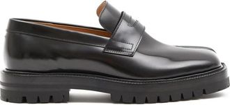 Maison Margiela Zwarte platte schoenen voor vrouwen - Heren - Loafers - Zwart - 44 EU - Schoenen