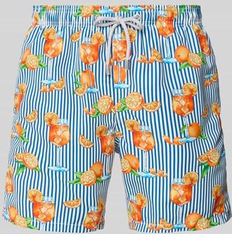 MC2 Saint Barth Straight Fit Badeshorts mit Logo-Patch Modell Gustavia in Marine, Gr&ouml;&szlig;e XXL