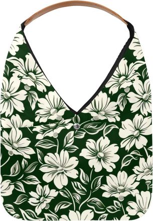 Generic Florals Vintage Reusable Lightweight Grocery Bags - Foldable Into Compact Pouch, Washable & Sturdy, Multipurpose for Shopping and Travel