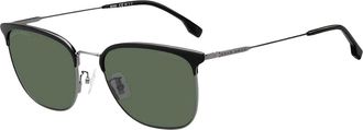 HUGO BOSS Mens Metal Polarised Sunglasses (Green/Black) - One Size