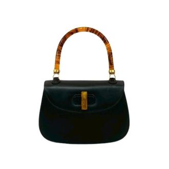 Gucci Pre-owned Vintage Handtas - Dames - Vintage Handtas - Zwart - ONE Size - Leer - Vintage