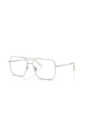 Ray-Ban 54mm Square optical glasses in Silver at Nordstrom