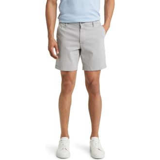 AG - Adriano Goldschmied Cipher 7-Inch Chino Shorts in Sulfur Summer Storm at Nordstrom, Size 38