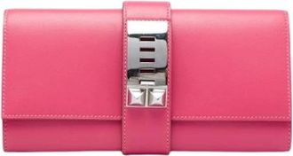 Herm&egrave;s Pre-owned Medor Clutch - Dames - Vintage Clutch - Roze - ONE Size - Vintage