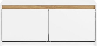 SoBuy Sobuy - Panca da ingresso con contenitore Scarpiera con patta Bianco 104x30x47cm FSR171-W
