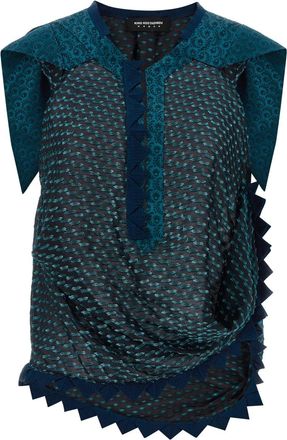 Kiko Kostadinov Blue Weathervane Top
