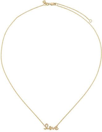 Sydney Evan 14K Yellow Gold Love Diamond Necklace - Womens - Diamond/14kt Gold