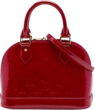 Louis Vuitton Pre-owned Alma BB - Dames - Vintage Mini Tas - Rood - ONE Size - Leer - Vintage