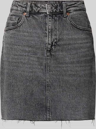 Vero Moda Regular Fit Jeansrock aus Baumwoll-Mix Modell TESSA in Hellgrau, Gr&ouml;&szlig;e XL